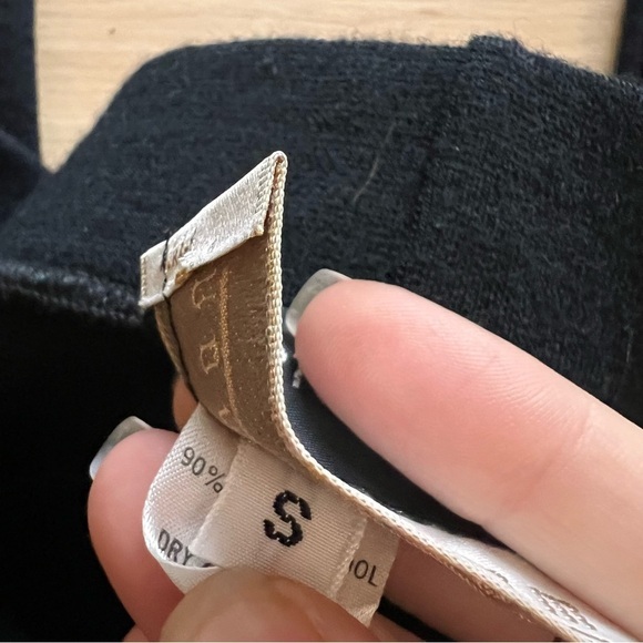 ROBERTO ROBLEDO Black Wool Blend Stirrup Pants Size Small - Picture 3 of 8